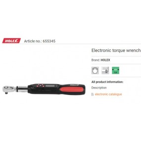 HOLEX  ELECTRONIC TORQUE WRENCH 655345