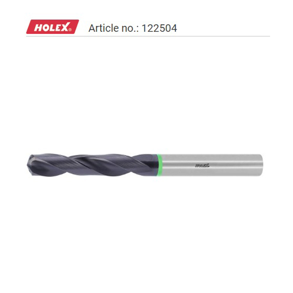 HOLEX Pro Steel solid carbide drill, plain shank DIN 6535 HA TiAlN