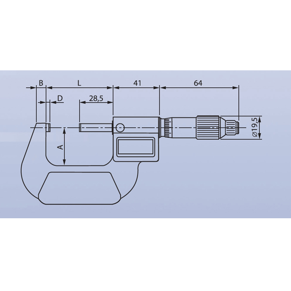 STANDARD MICROMETER EXTERNAL DIGITAL